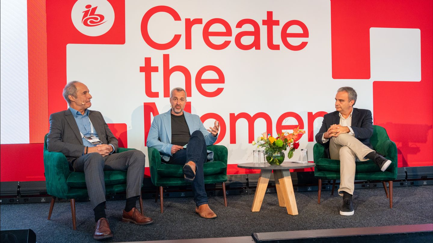 Sotiris Salamouris, CTO, OBS; Damian Cronan, CDIO, ABC; Laurent Colombani, Partner, Bain & Co